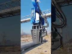 เครื่องตอกเสาเข็มโซลาร์เซลล์สำหรับเสาเข็มปูน 48-52 ตัน รถขุด HITACHI