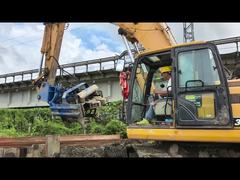 เครื่องตอกเสาเข็มด้านข้าง