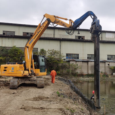 Eco-Friendly Plastic Sheet Pile Driver: Excavator-Mounted & Low-Impact Vibration Technology