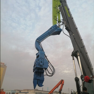 High-Precision 15m Sheet Pile Driver - Excavator Mounted Lightweight Design And Customizable LOGO