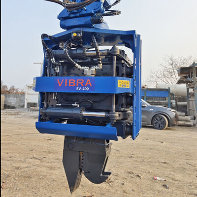 Compact & Powerful: Side Grip Pile Driver for 9m Deep Piling in Tight Spaces