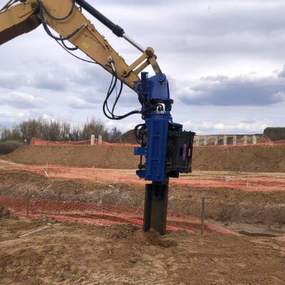 SV400 Excavator-Mounted Pile Driver | 3870 kg | 520 kN Clamp Force
