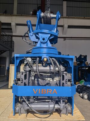 Side Grip Pile Driver – Low Headroom Operation Capability & Full 360 Degree Continuous Rotation for 32‑40T Excavators
