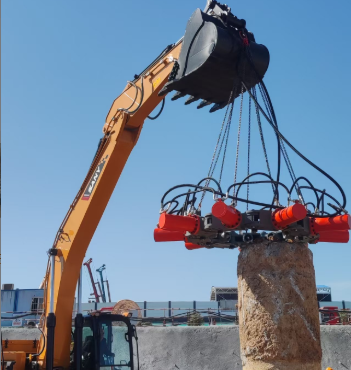 SP-800 Confined Space Adaptation Solution Made In China – Vibration Free Demolition Tool for Safe Pile Breaking