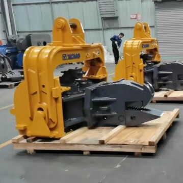 High Precision Sheet Vibro Pile Driver - Amphibious Excavator Mounted Type