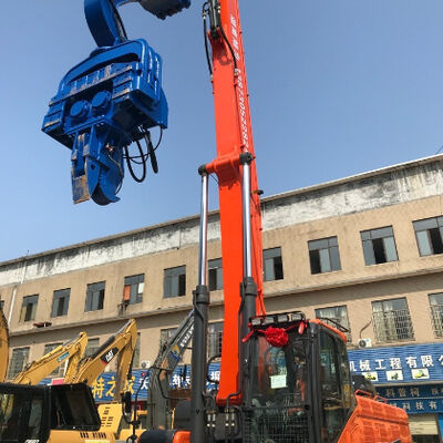 High Efficiency Low Vibration Pile Driver - Excavator Mounted Easy Maintenance & 18m Max Pile Length