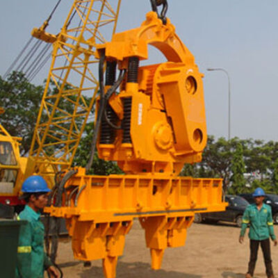 90kW High-Power Pile Driver - Excavator-Mounted Electric Machine For Sheet Pile Extracting