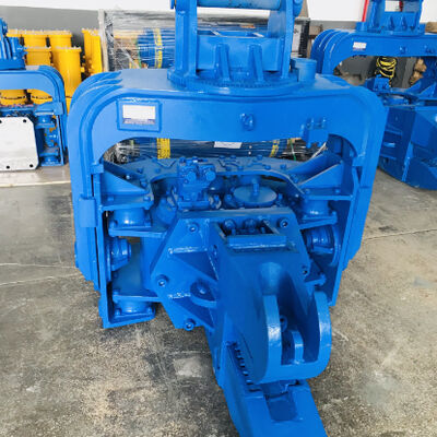 Blue Photovoltaic Pile Driver - Hydraulic Motor & High-Configuration Core Components