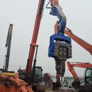 เครื่องตอกเสาเข็มกระแทกไฮดรอลิก: แรงทะลุทะลวงสูงและความสามารถรอบด้านของรถขุดขนาด 33-40 ตัน