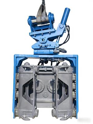 เครื่องตอกเสาเข็มด้านข้าง SV-400 656kN ค้อนสั่นสะเทือนไฮดรอลิกสำหรับรถขุด